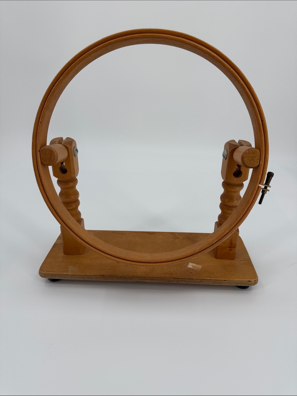 Vintage Wooden Tabletop Embroidery Hoop Stand 8”